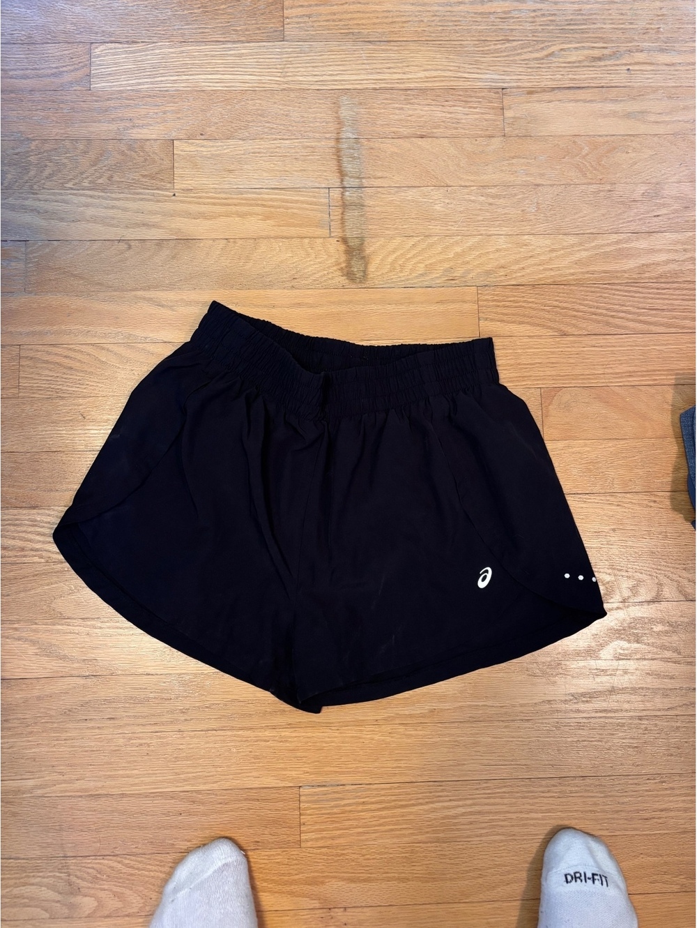 Asics Black Athletic Running Shorts Medium